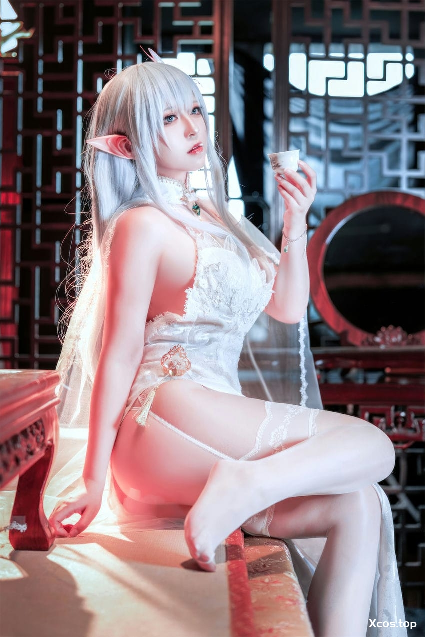 [专享] 半半子 NO.081 碧蓝航线 阿尔比恩旗袍 [47P3V-287.7M]