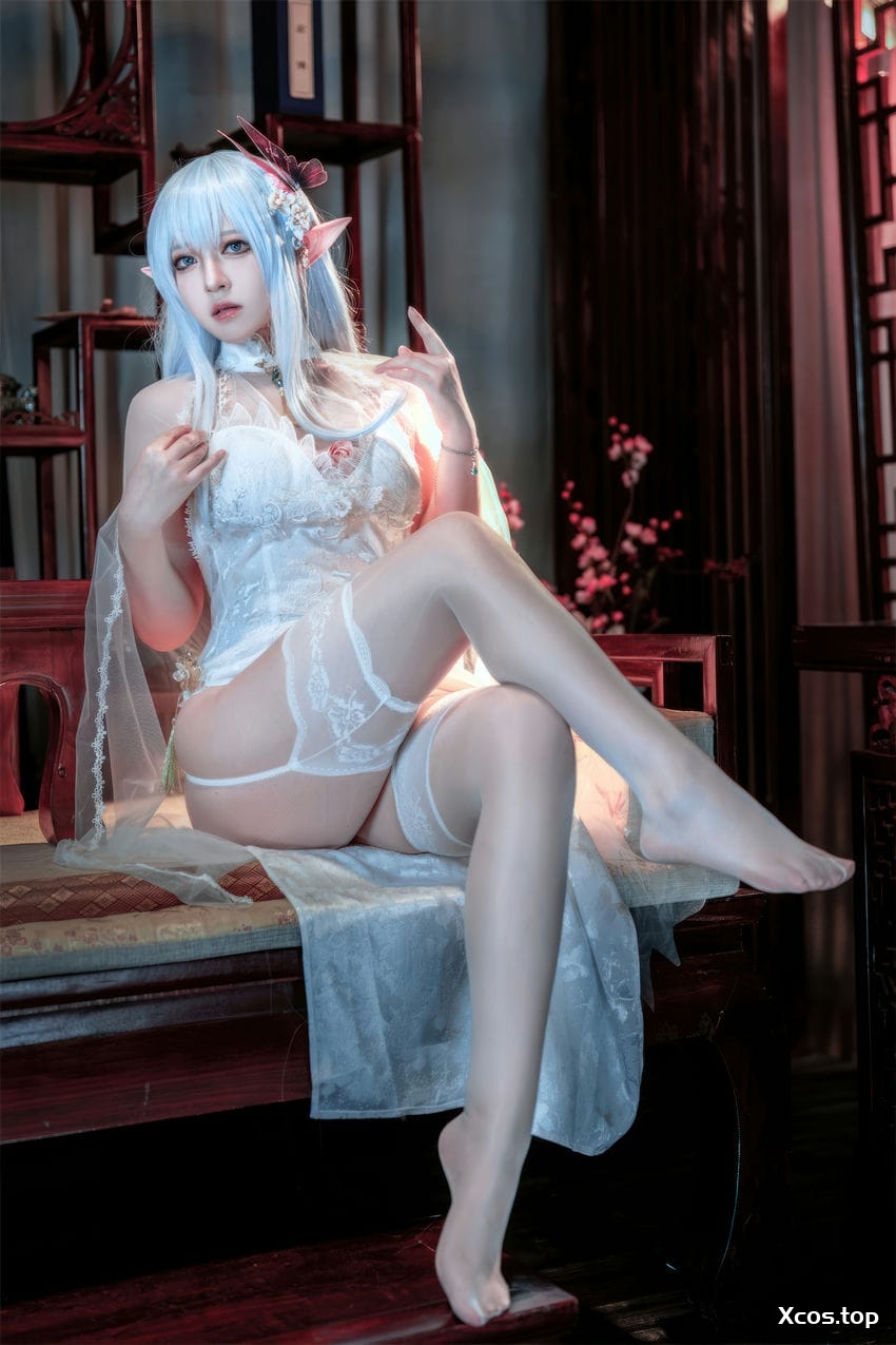 [专享] 半半子 NO.081 碧蓝航线 阿尔比恩旗袍 [47P3V-287.7M]