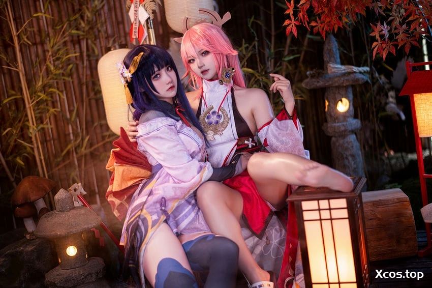 伊喵君_Nya &JingSan 八重&雷神 双倍快乐 [57P-667MB]