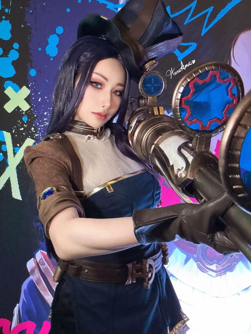 沙福林 - 英雄联盟 皮城女警 凯特琳 [28P+2V-377MB]