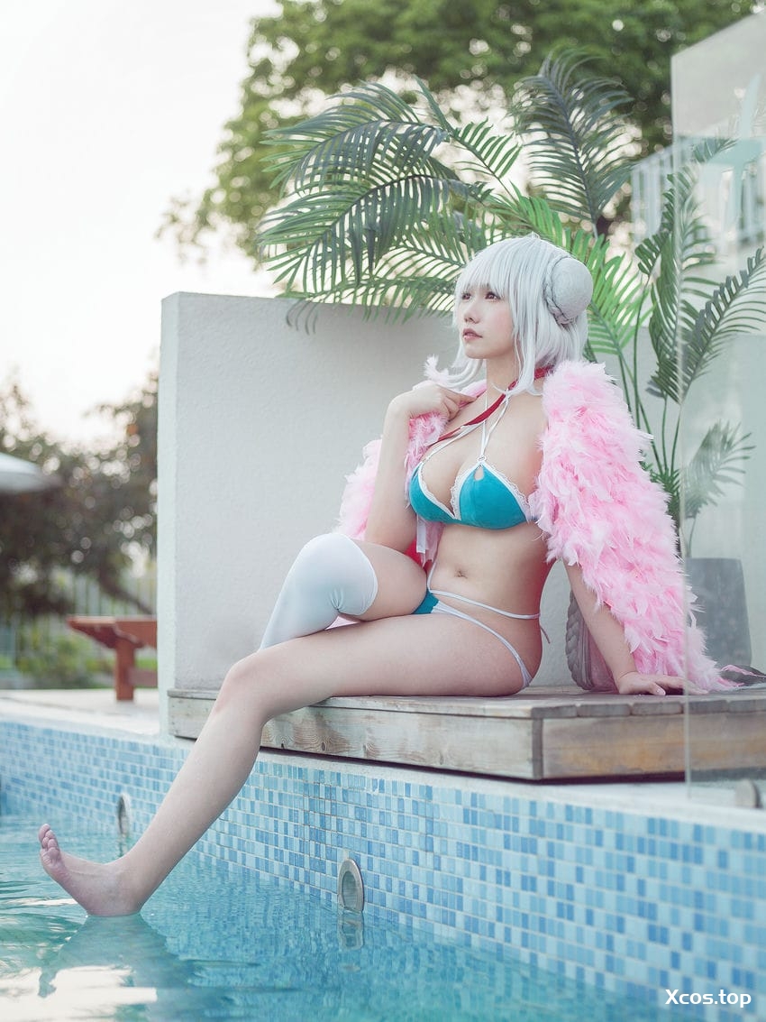 麻花酱 NO.082 可畏泳装+女仆 [30P-306MB]