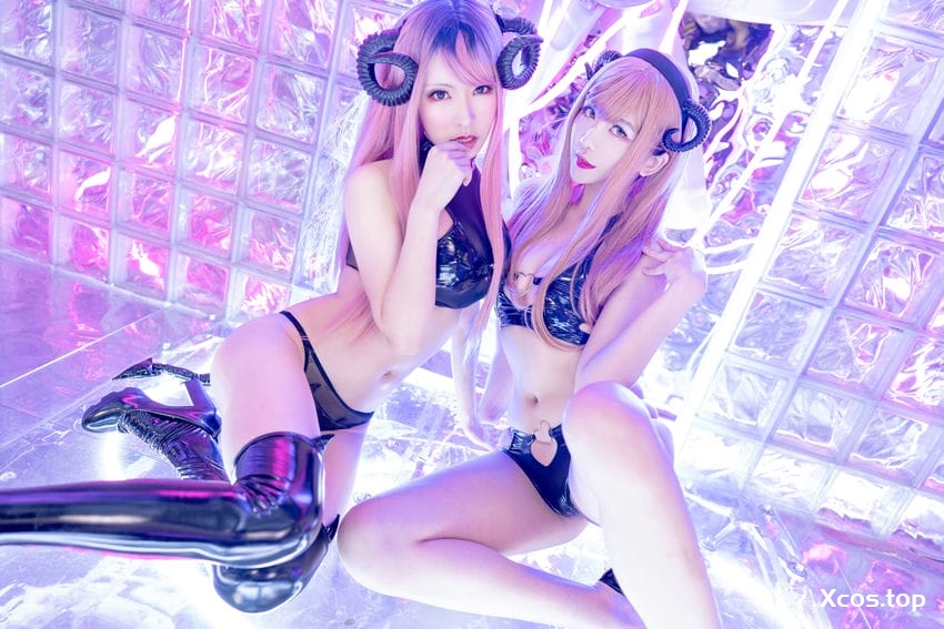 源纱希喵喵喵&镜子 - 魅魔双人 [28P-399MB]