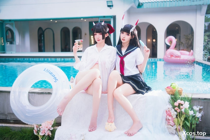 [专享] 祖木子&封疆疆 -   碧蓝航线 - 能代 酒匂 [43P - 577MB]