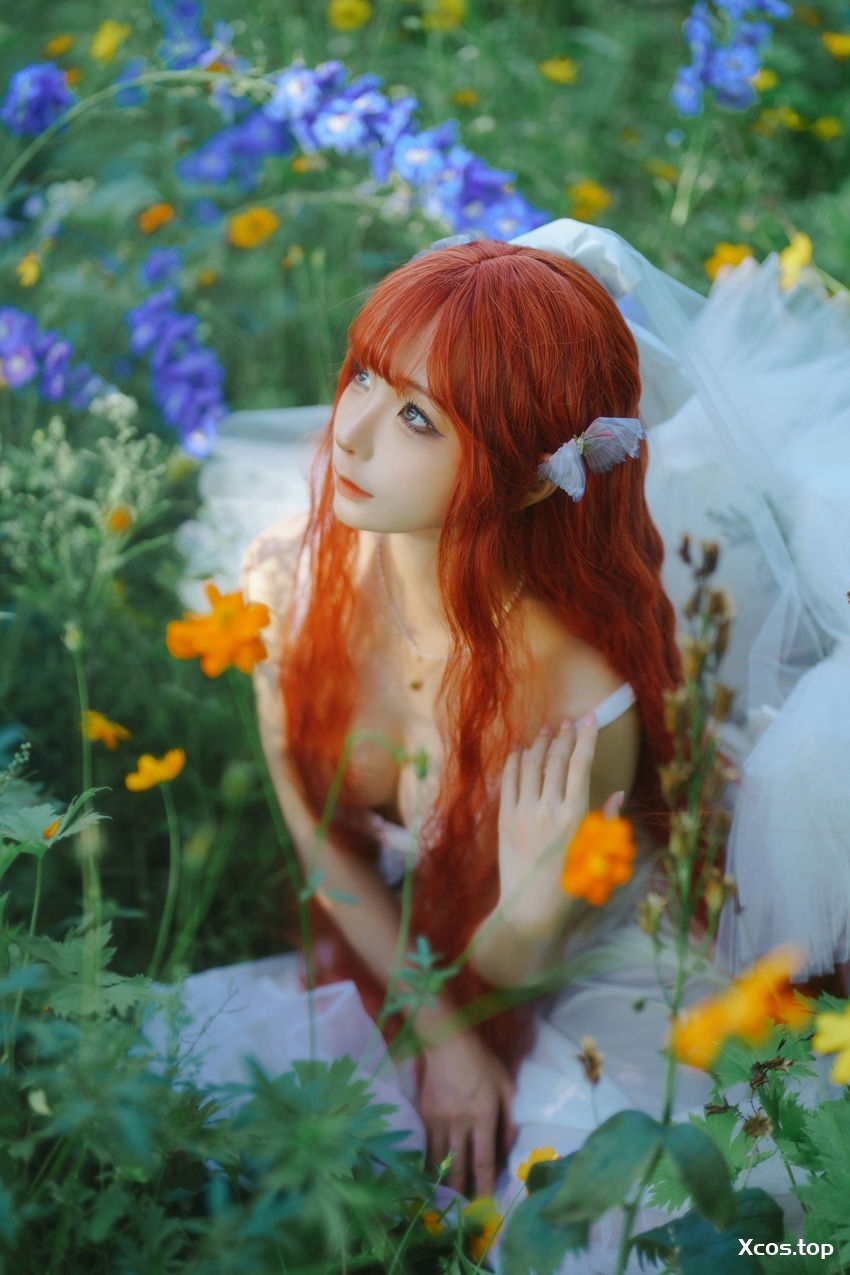 蠢沫沫 NO.367  花丛婚纱 [67P-517M]