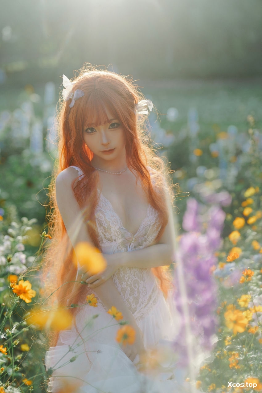 蠢沫沫 NO.367  花丛婚纱 [67P-517M]