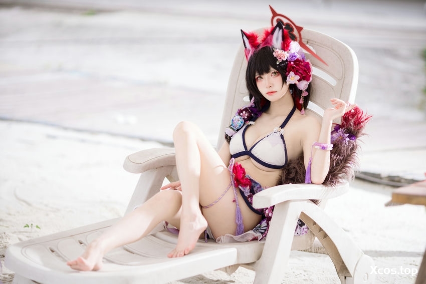 九柒喵 - 蔚蓝档案 狐坂若藻 泳装 [23P-157MB]