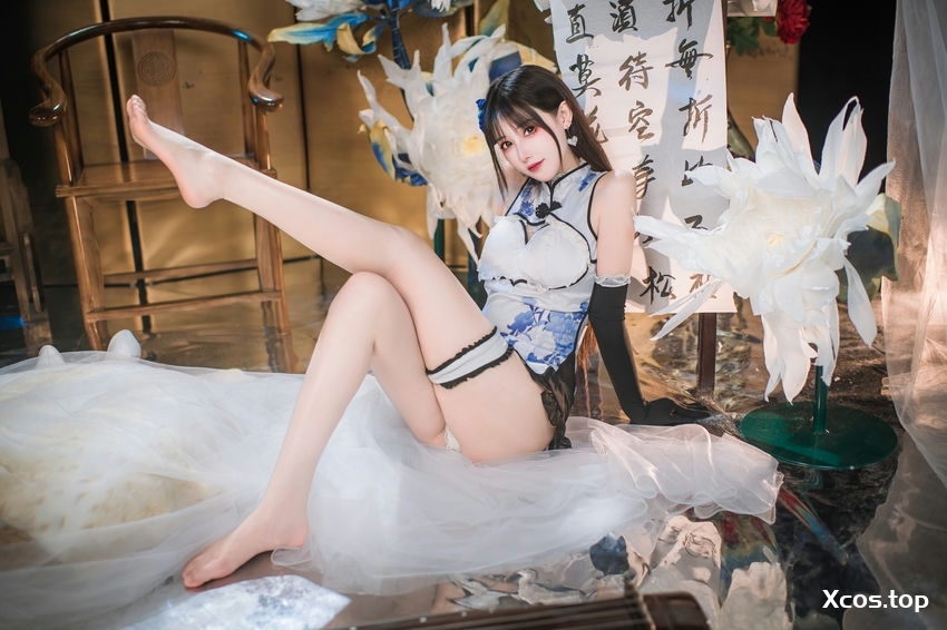 [专享] 羽生三未 NO.025 艳娘幻梦谭 瓶儿 青花瓷旗袍 [25P-295MB]