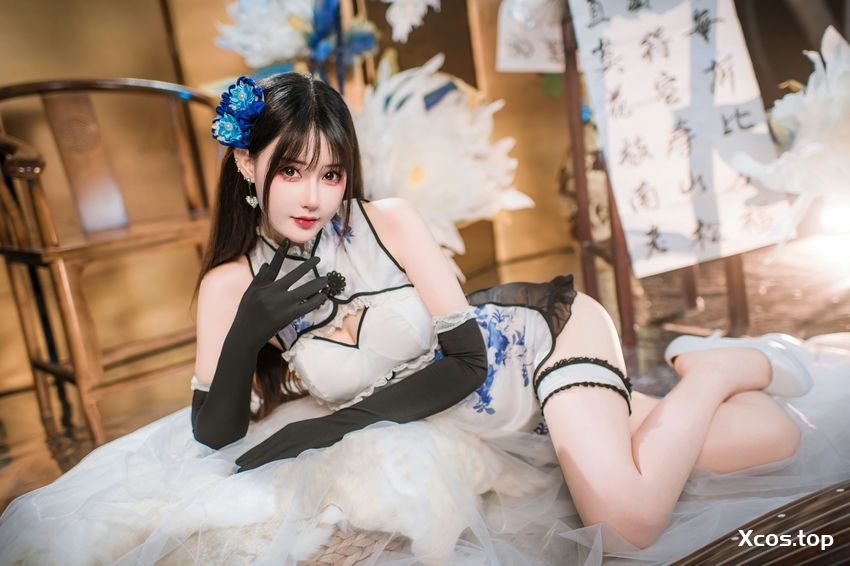 [专享] 羽生三未 NO.025 艳娘幻梦谭 瓶儿 青花瓷旗袍 [25P-295MB]