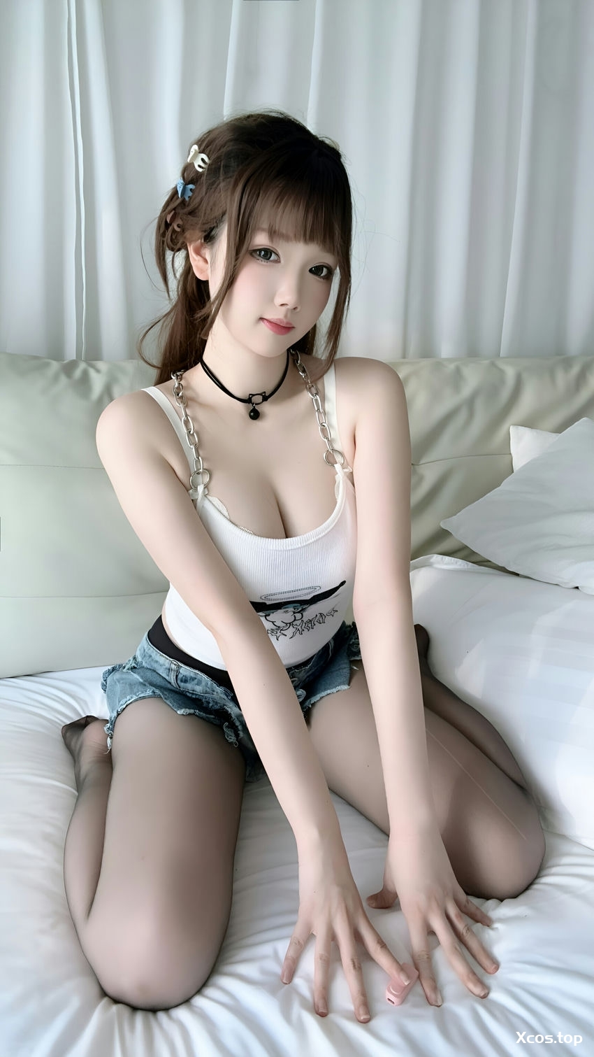 [尊享] 雪晴Astra NO.091 牛仔短裤 [119P+7V-1.08G]