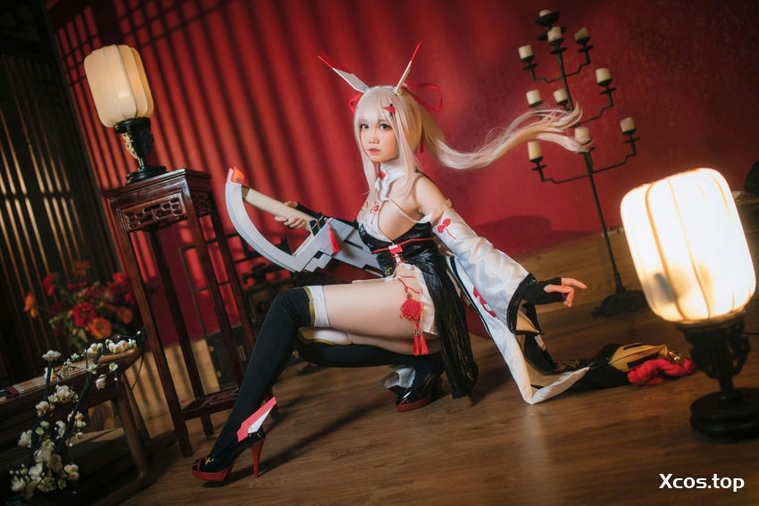 焖焖碳 - 碧蓝航线 绫波 旗袍 新岁之鬼神 [25P-417MB]