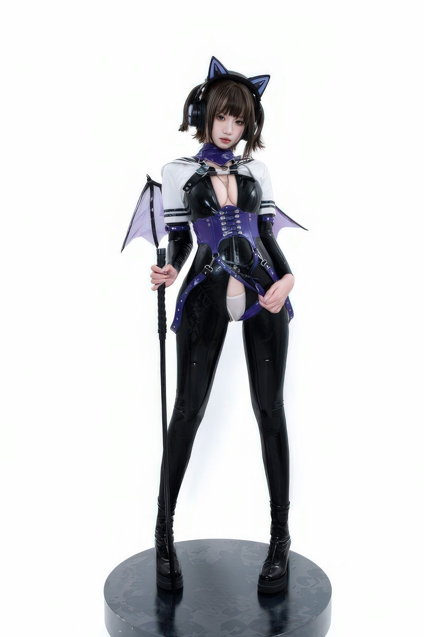 柒柒要乖哦 - 白棚胶衣 [78P-230M]