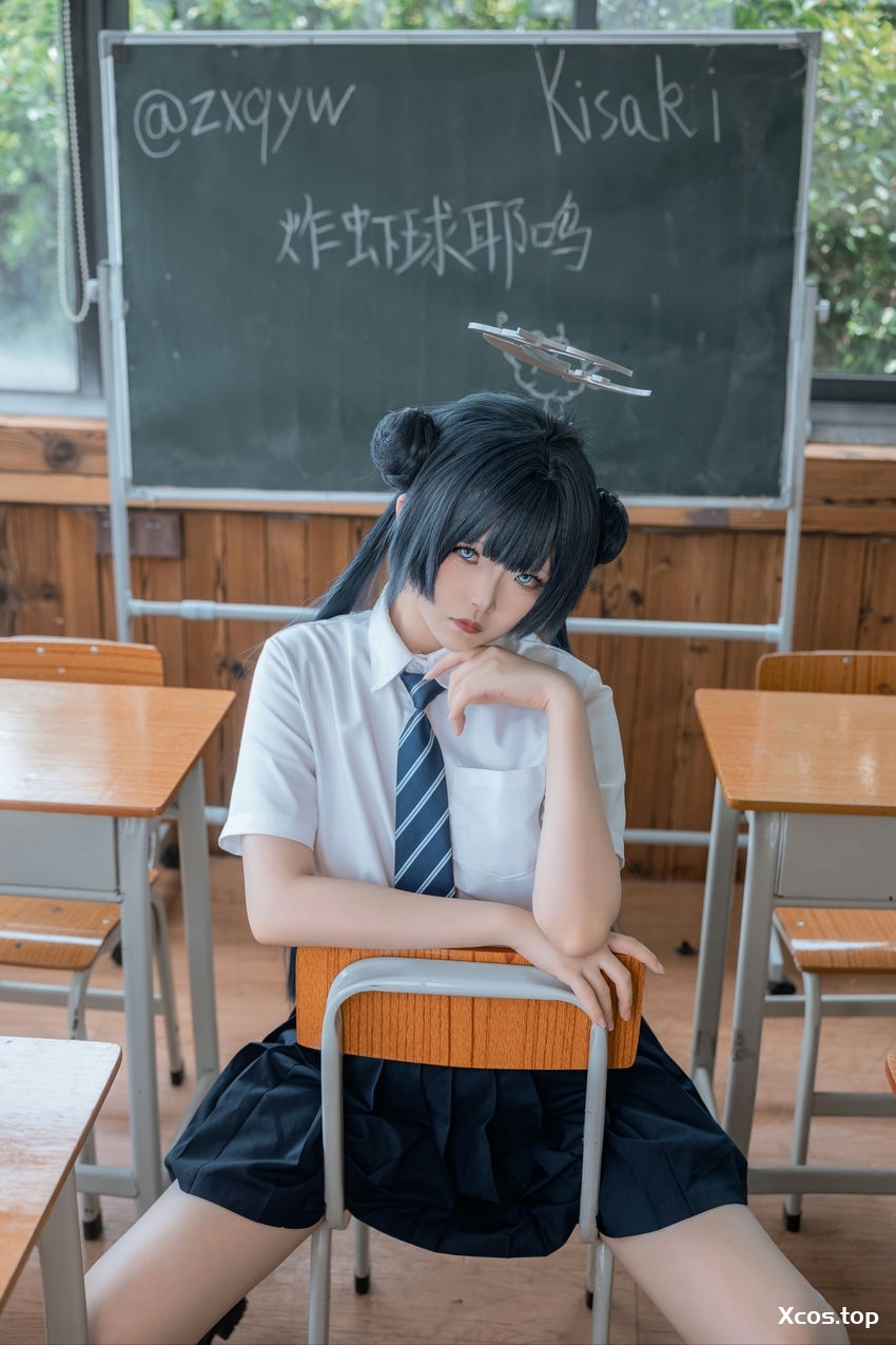 炸虾球耶呜 - 蔚蓝档案 妃咲 制服 [44P-410MB]