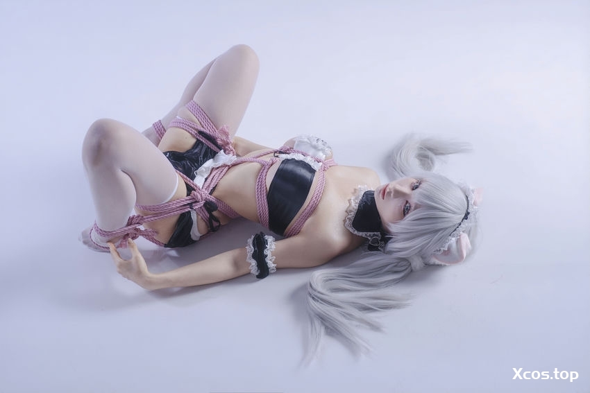 [专享] 蠢沫沫 NO.407 白发粉猫 [22P-75MB]
