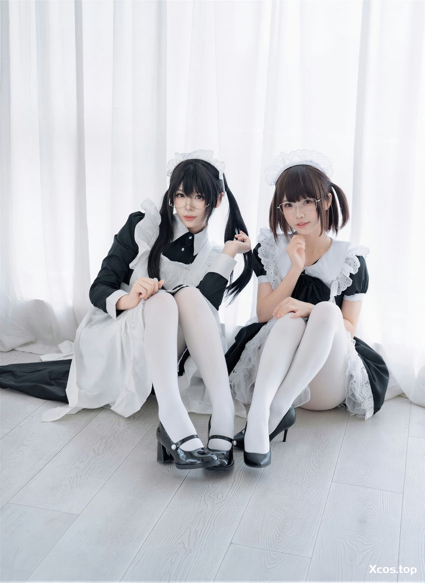 轩萧学姐 NO.074 &十万珍吱伏特 双人女仆 [110P+1V-1.27G]
