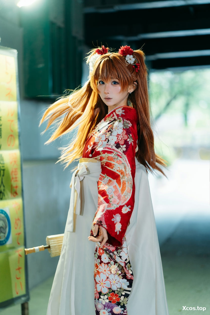 蠢沫沫 NO.411 EVA明日香和服 [30P-515M]