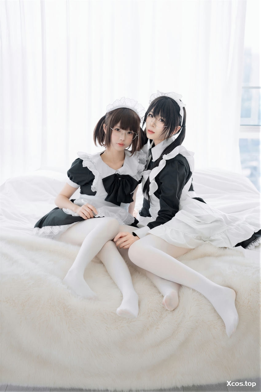 轩萧学姐 NO.074 &十万珍吱伏特 双人女仆 [110P+1V-1.27G]