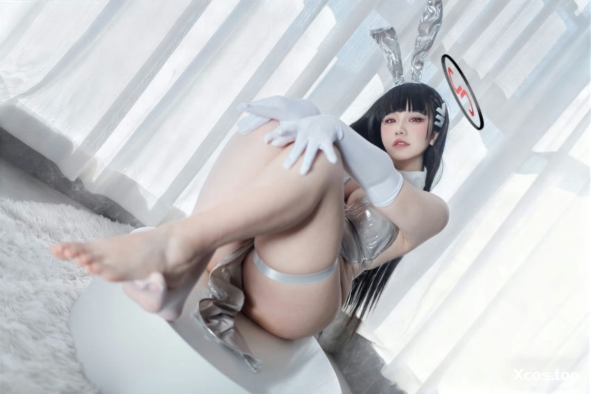 阿半今天很开心  蔚蓝档案 调月莉音·银色长裙 [102P+3V-1.24G]