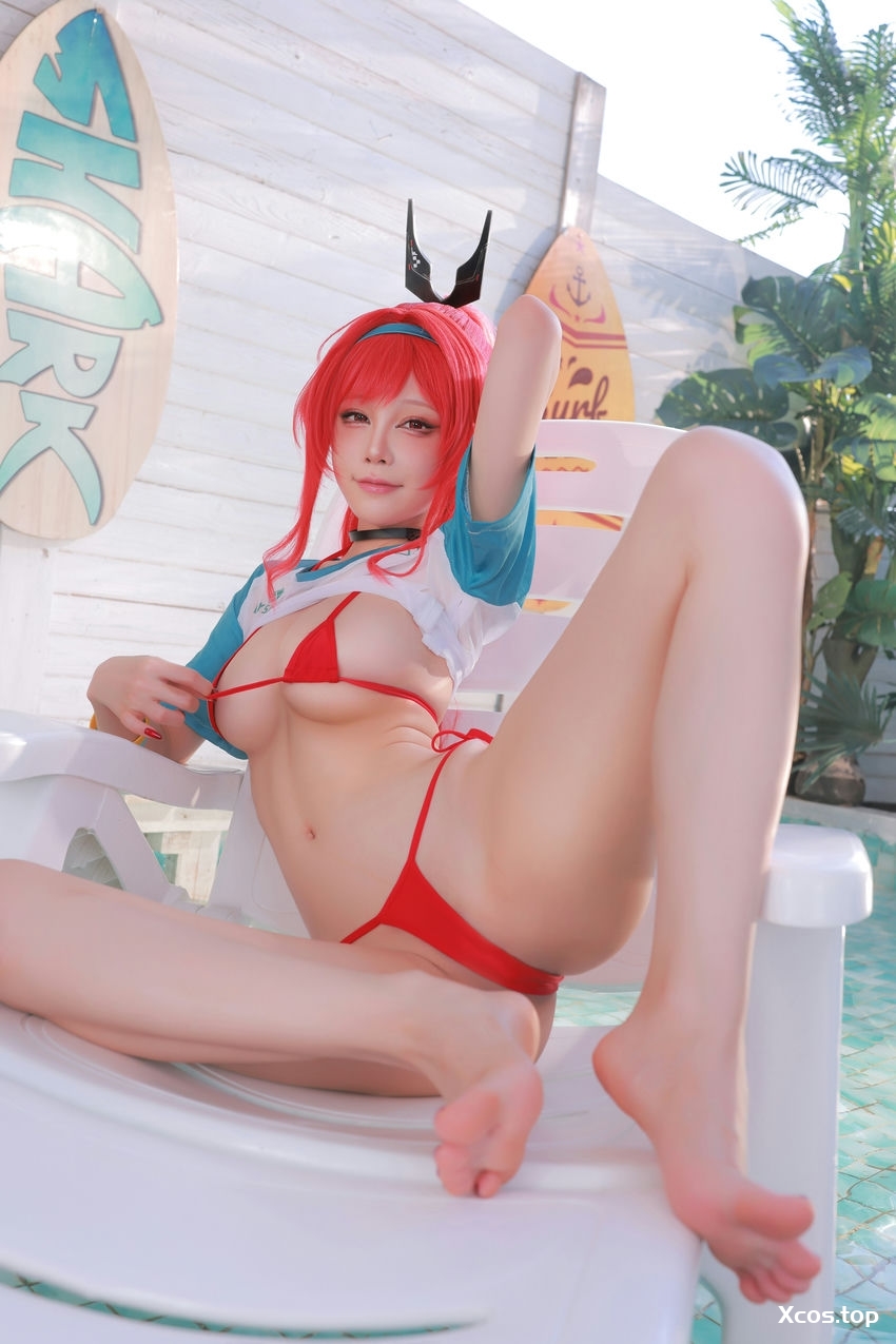 [专享] 水淼aqua NO.242 拉毗小红帽泳装（胜利女神：妮姬）[80P-110MB]