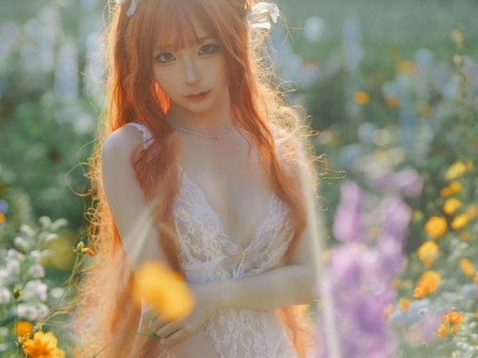 蠢沫沫 NO.367  花丛婚纱 [67P-517M]