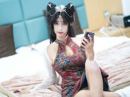 三水子 – 玉玲珑旗袍 [54P-257MB]