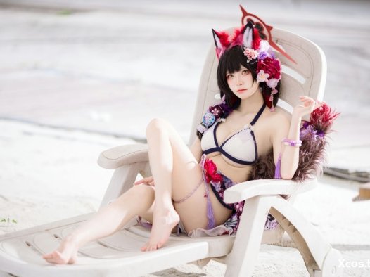 九柒喵 – 蔚蓝档案 狐坂若藻 泳装 [23P-157MB]