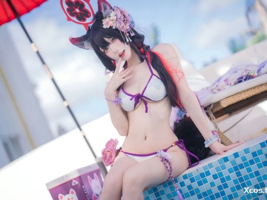 阿包也是兔娘 NO.106 蔚蓝档案 狐坂若藻 水着 [32P-187M]