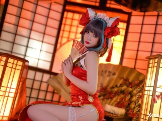 Zyra秋 – 碧蓝航线 柴郡 红旗袍 [20P-176MB]