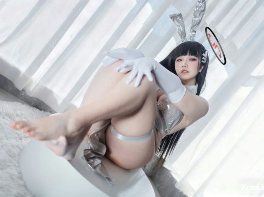 阿半今天很开心  蔚蓝档案 调月莉音·银色长裙 [102P+3V-1.24G]